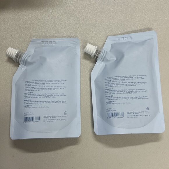 TWO Seacret Mineral-Rich Body Mud Minerals From The Dead Sea 300g 10.6oz - Picture 2 of 5